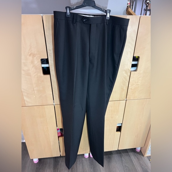 Elite by Eddie Domani Designed in Italy Black Dress Pants size 38x34 - Picture 1 of 7